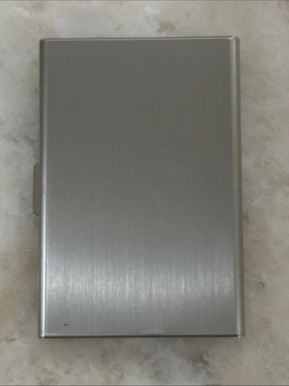 Silver Grim Reaper Metal Art Card Case